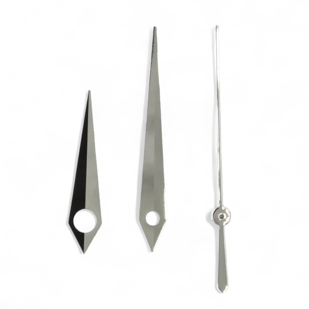 Dauphine Hands - Polished Silver - - - - Lucius Atelier - Swiss Quality Seiko Watch Mod Parts