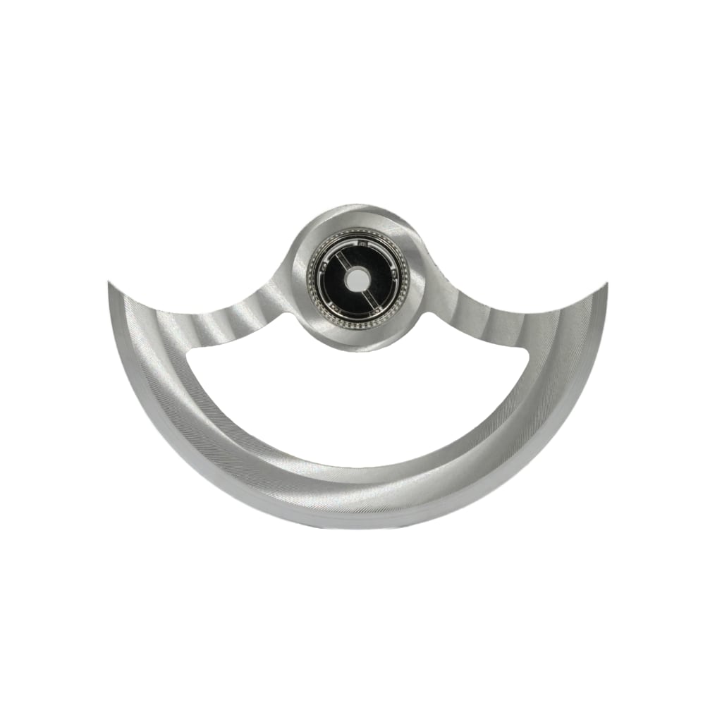 NH Movement Rotor - Côtes de Genève II - Silver - - - - Lucius Atelier - Swiss Quality Seiko Watch Mod Parts