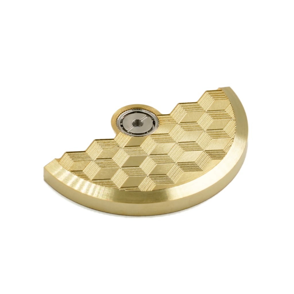 NH Movement Rotor - Hemicude - Yellow Gold - - - - Lucius Atelier - Swiss Quality Seiko Watch Mod Parts