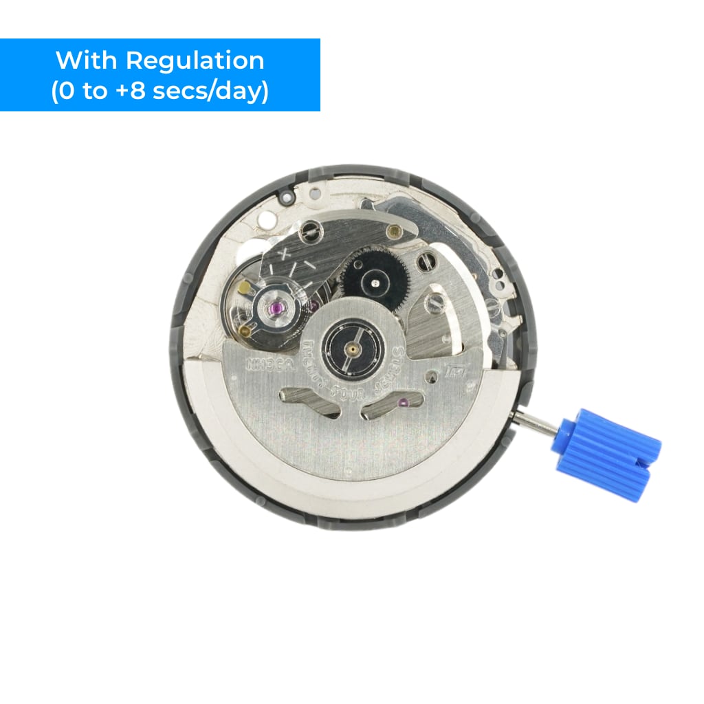 Seiko (TMI) NH36 Automatic Movement - Day Date @ 4H Crown (White) - Regulated (0 to +8 secs/day) - - - Lucius Atelier - Swiss Quality Seiko Watch Mod Parts