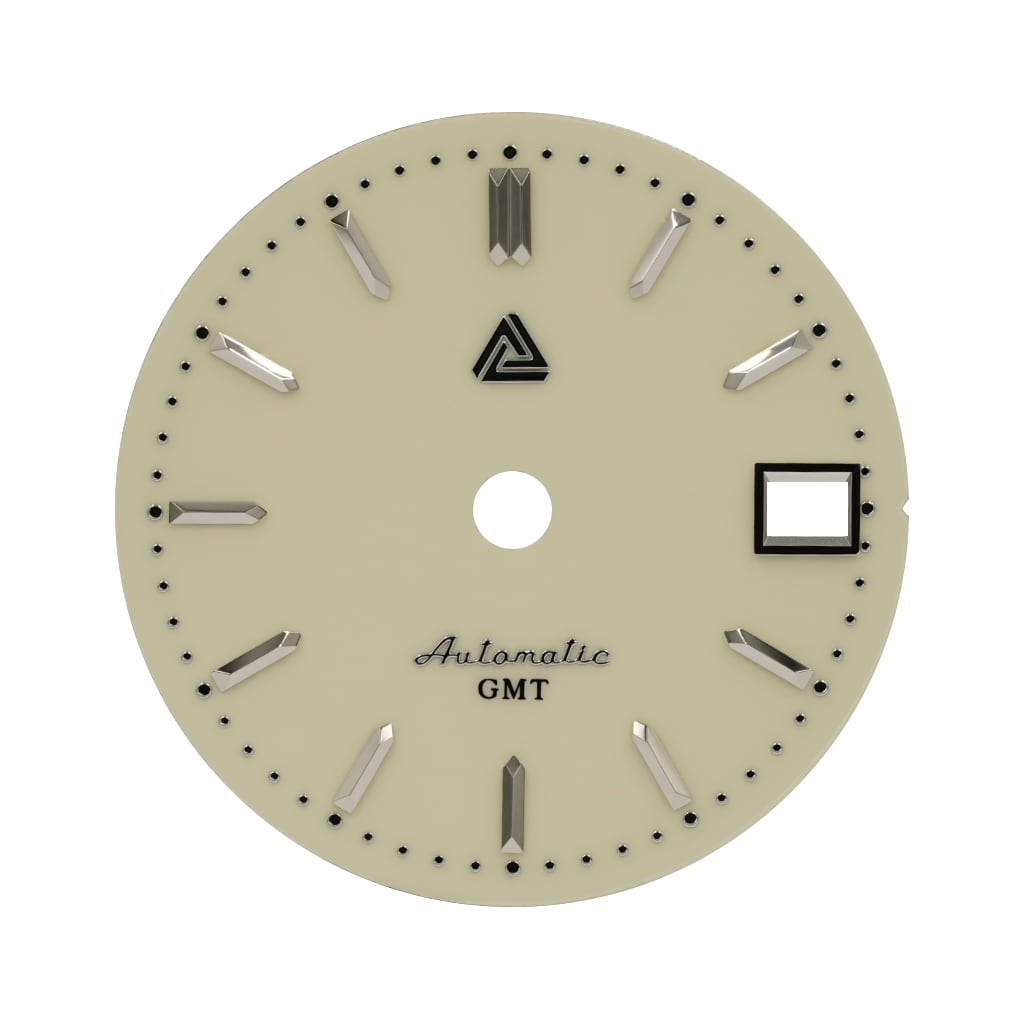 Vintage Enamel Biege Dial (GMT) - - - - Lucius Atelier - Swiss Quality Seiko Watch Mod Parts