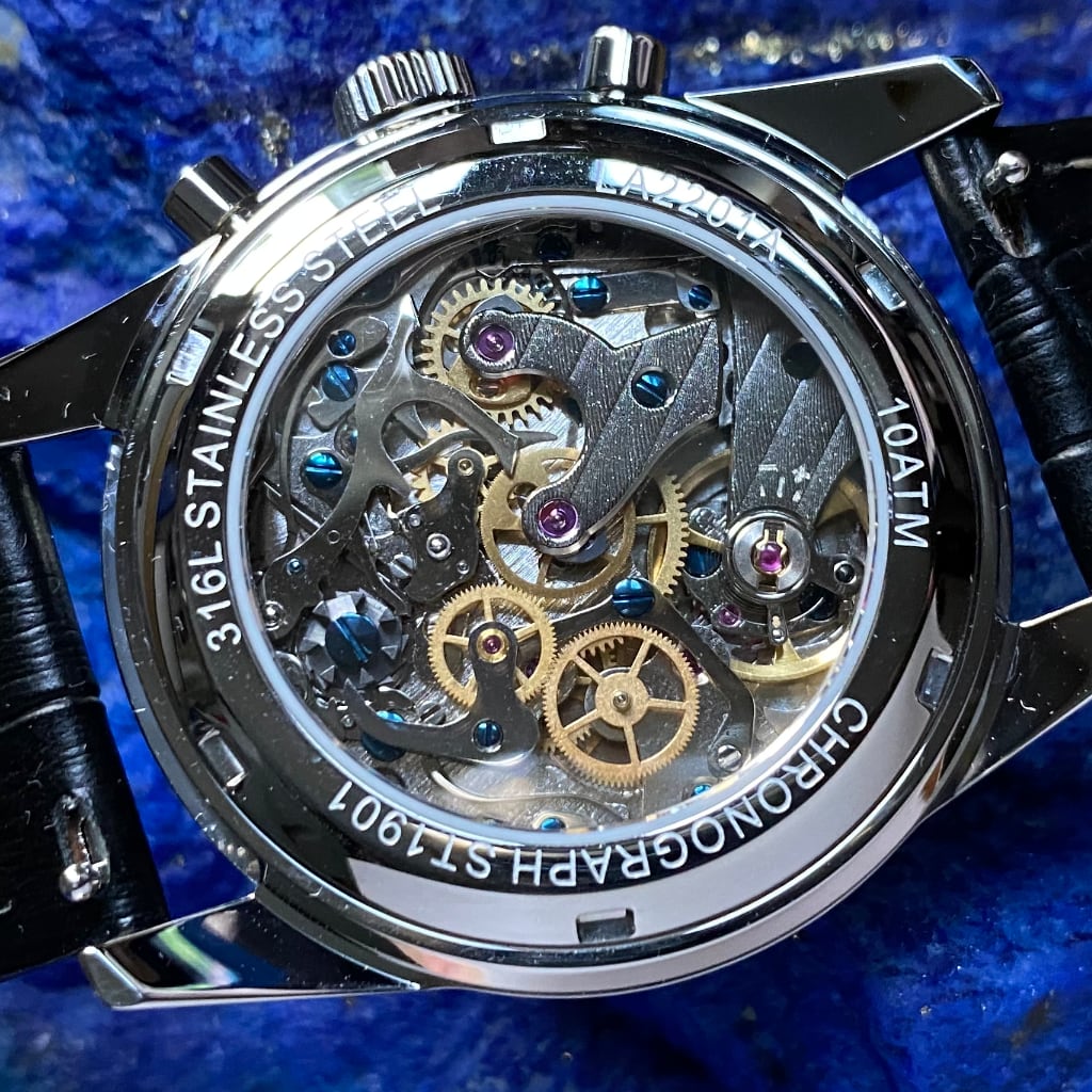 38mm ST1901 Chronograph LA2201A - - - - Lucius Atelier - Swiss Quality Seiko Watch Mod Parts