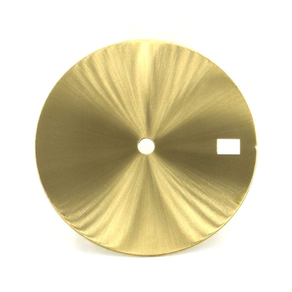Blank Brass Dial - Sunburst brushed - Date - 1 - - Lucius Atelier - Swiss Quality Seiko Watch Mod Parts