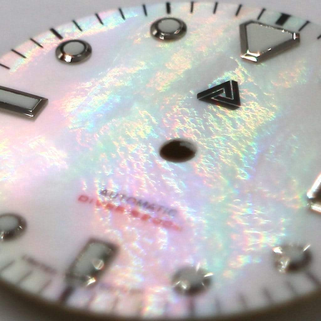 Mother of Pearl Diver's Dial (Date) - - - - Lucius Atelier - Swiss Quality Seiko Watch Mod Parts