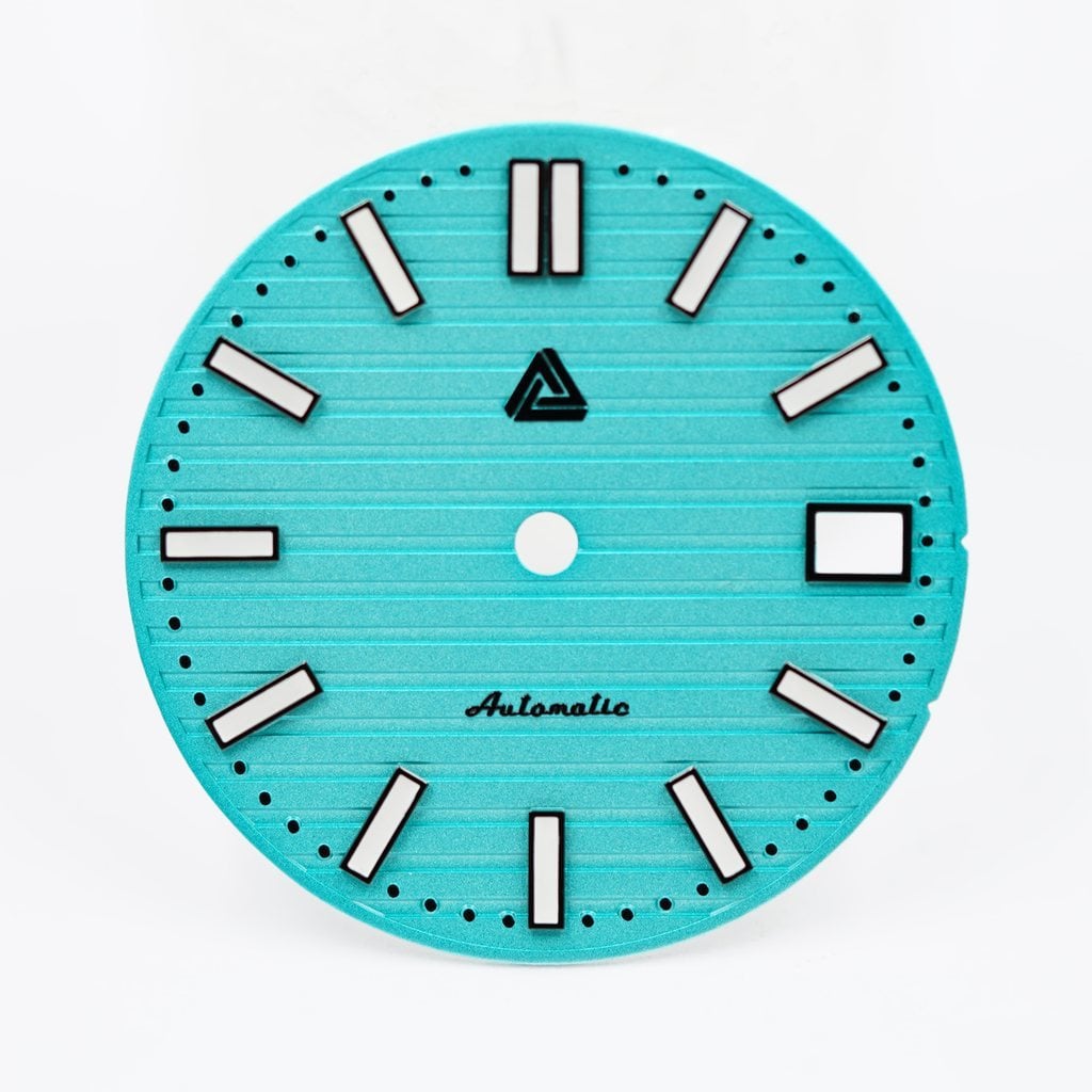 Nautilus Turquoise Dial (Date) - - - - Lucius Atelier - Swiss Quality Seiko Watch Mod Parts