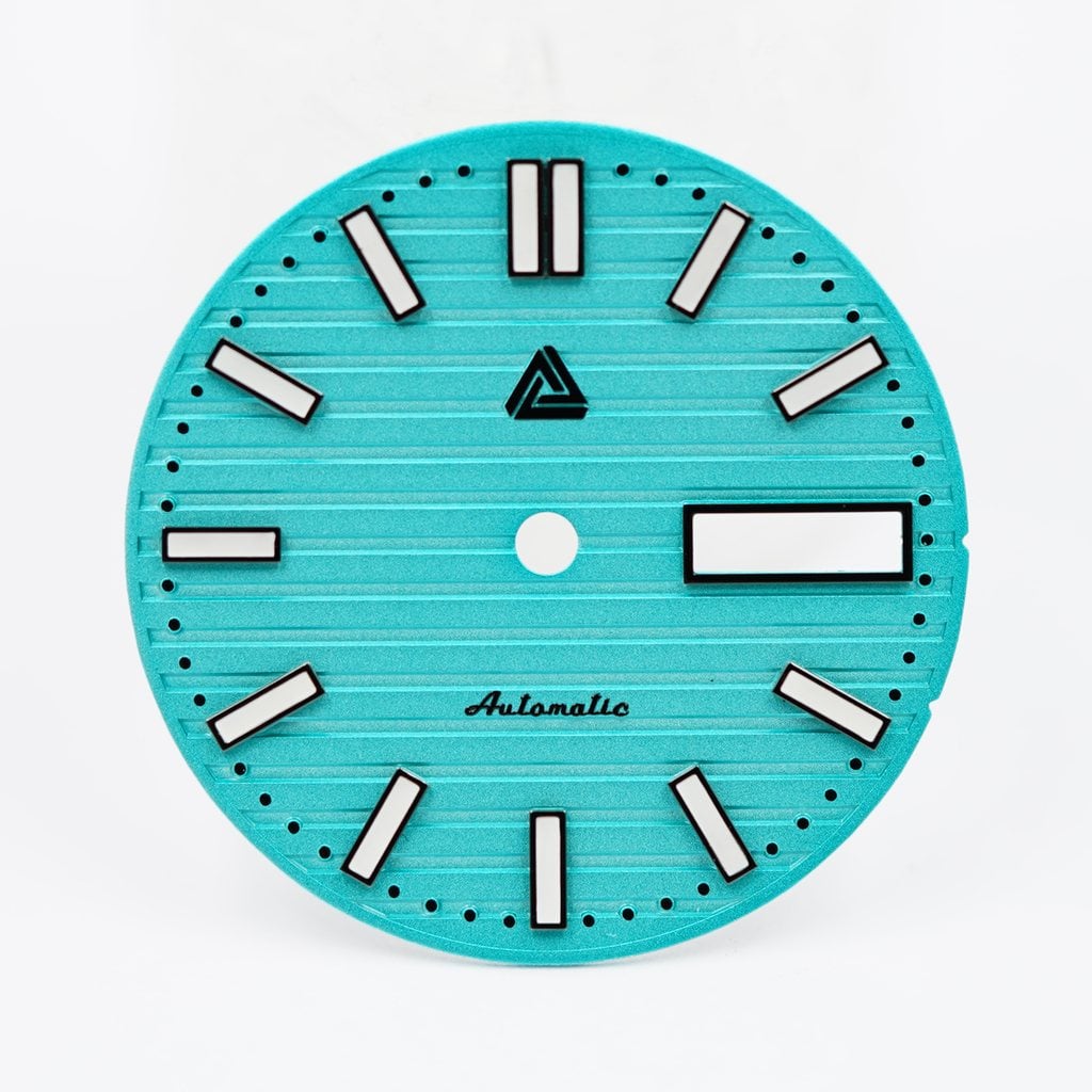 Nautilus Turquoise Dial (Day Date) - - - - Lucius Atelier - Swiss Quality Seiko Watch Mod Parts