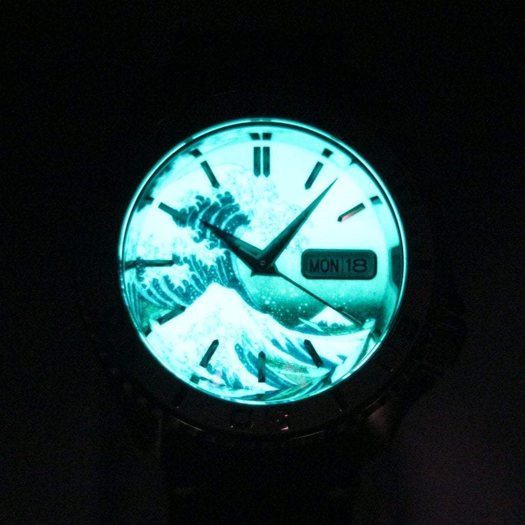SEIKO 5 Sports SRDP55K1 The Great Wave off Kanagawa Mod #2 - - - - Lucius Atelier - Swiss Quality Seiko Watch Mod Parts