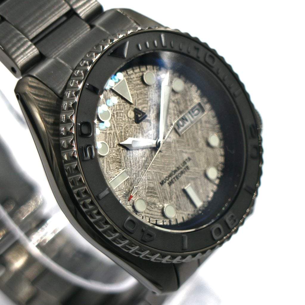 SEIKO 5 Sports SRDP65K1 Black Meteorite #XXX098 - - - - Lucius Atelier - Swiss Quality Seiko Watch Mod Parts