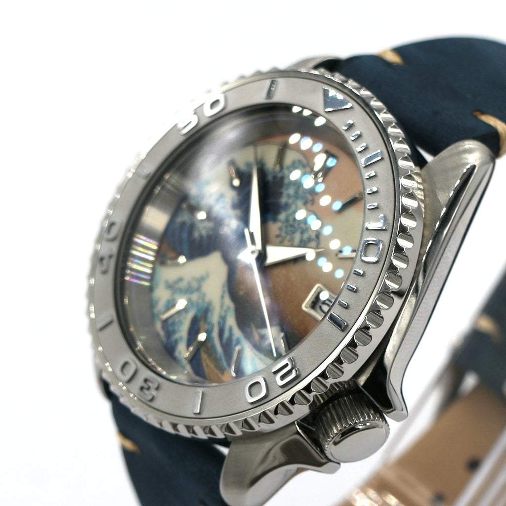 SEIKO SKX007 The Great Wave off Kanagawa #XXX661 - - - - Lucius Atelier - Swiss Quality Seiko Watch Mod Parts