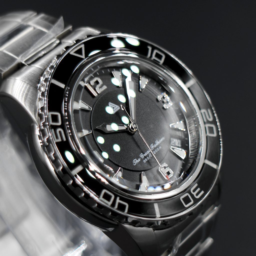 SEIKO SNZH55 The Great Fathom Black Edition #XXX244 - - - - Lucius Atelier - Swiss Quality Seiko Watch Mod Parts