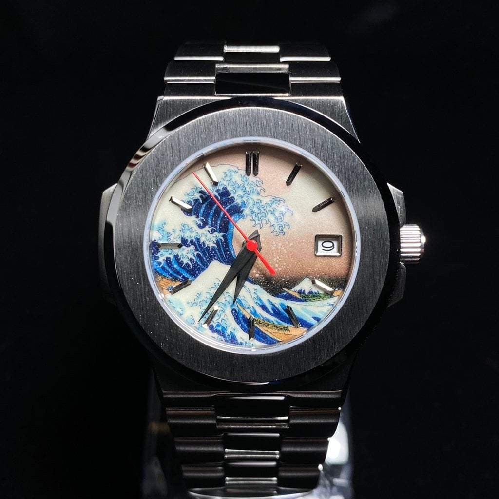 SEIKONAUT Luminous Great Wave - - - - Lucius Atelier - Swiss Quality Seiko Watch Mod Parts