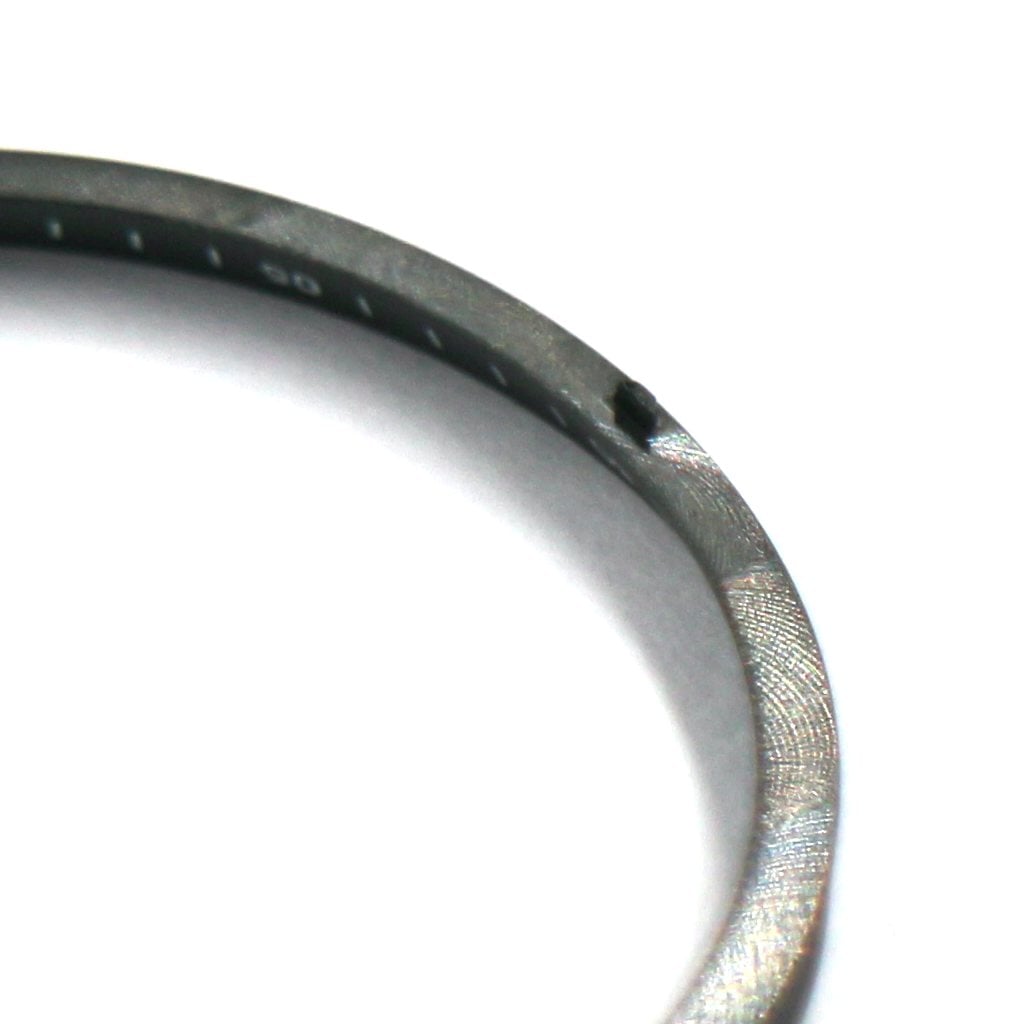 SKX007 Brushed Black Chapter Ring - - - - Lucius Atelier - Swiss Quality Seiko Watch Mod Parts