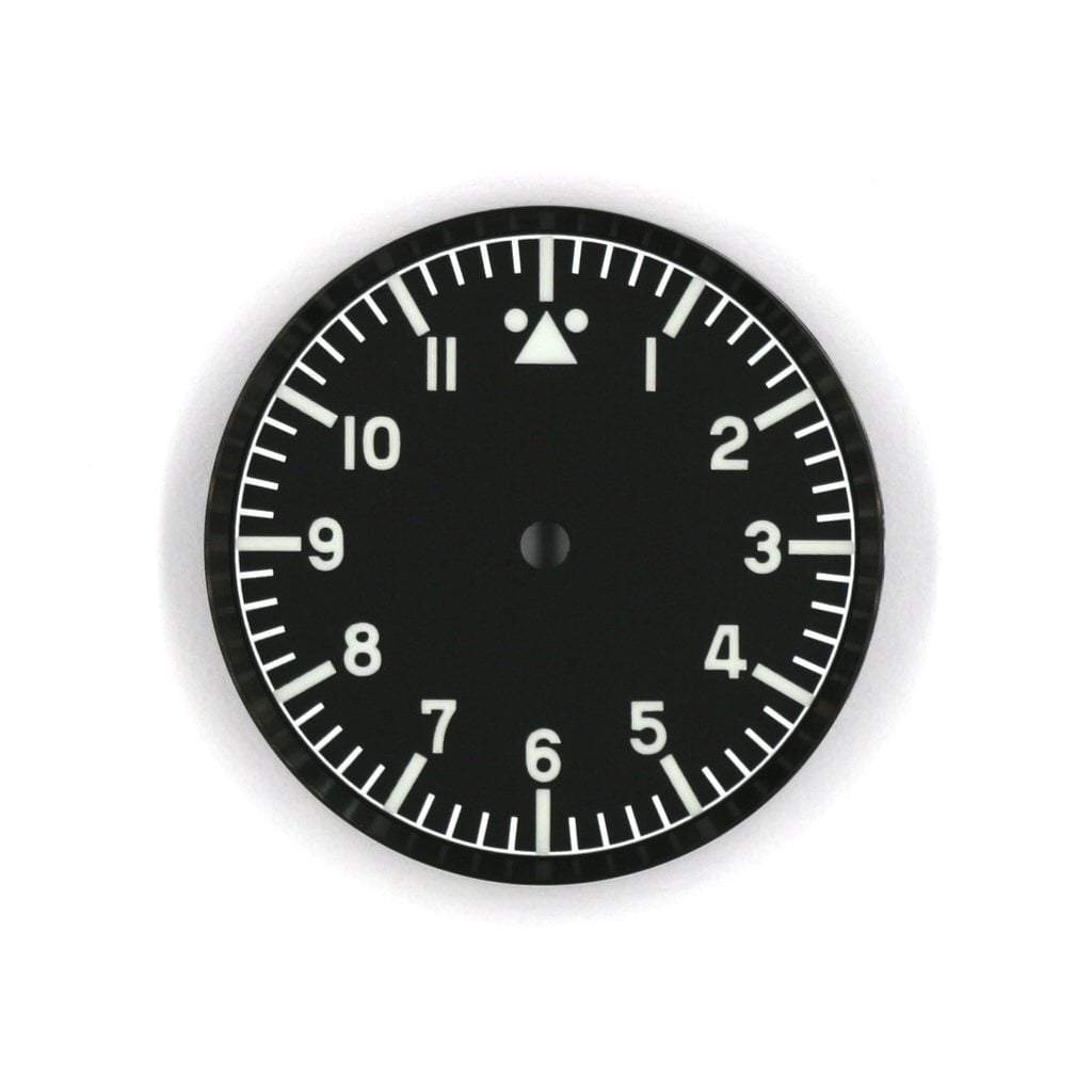 SKX013 Brushed Black Chapter Ring - - - - Lucius Atelier - Swiss Quality Seiko Watch Mod Parts