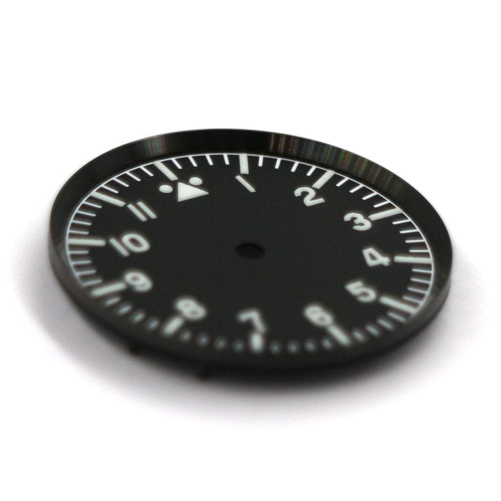 SKX013 Brushed Black Chapter Ring - - - - Lucius Atelier - Swiss Quality Seiko Watch Mod Parts