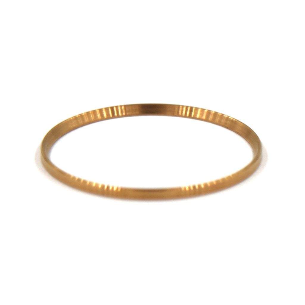 SKX013 Brushed Gold Chapter Ring - - - - Lucius Atelier - Swiss Quality Seiko Watch Mod Parts