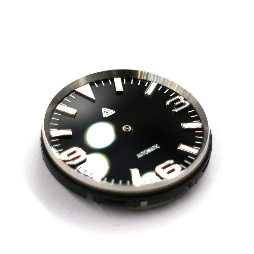 SKX013 Brushed Silver Chapter Ring - - - - Lucius Atelier - Swiss Quality Seiko Watch Mod Parts
