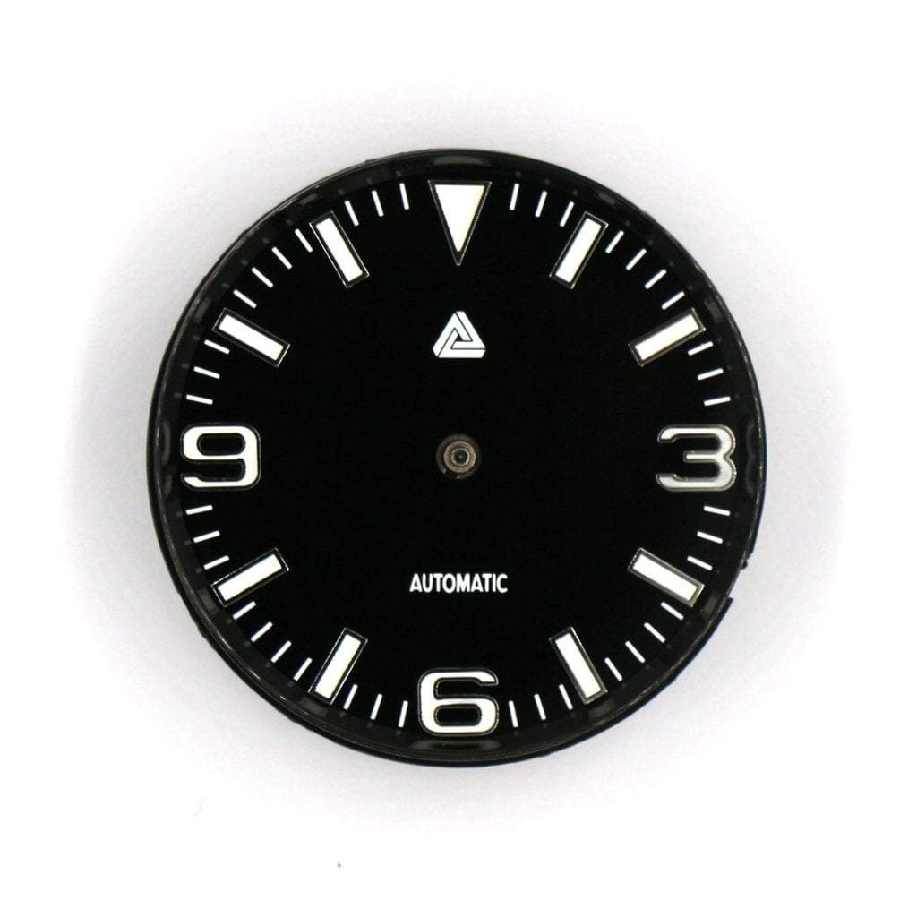 SKX013 Mirror Polished Black Chapter Ring - - - - Lucius Atelier - Swiss Quality Seiko Watch Mod Parts