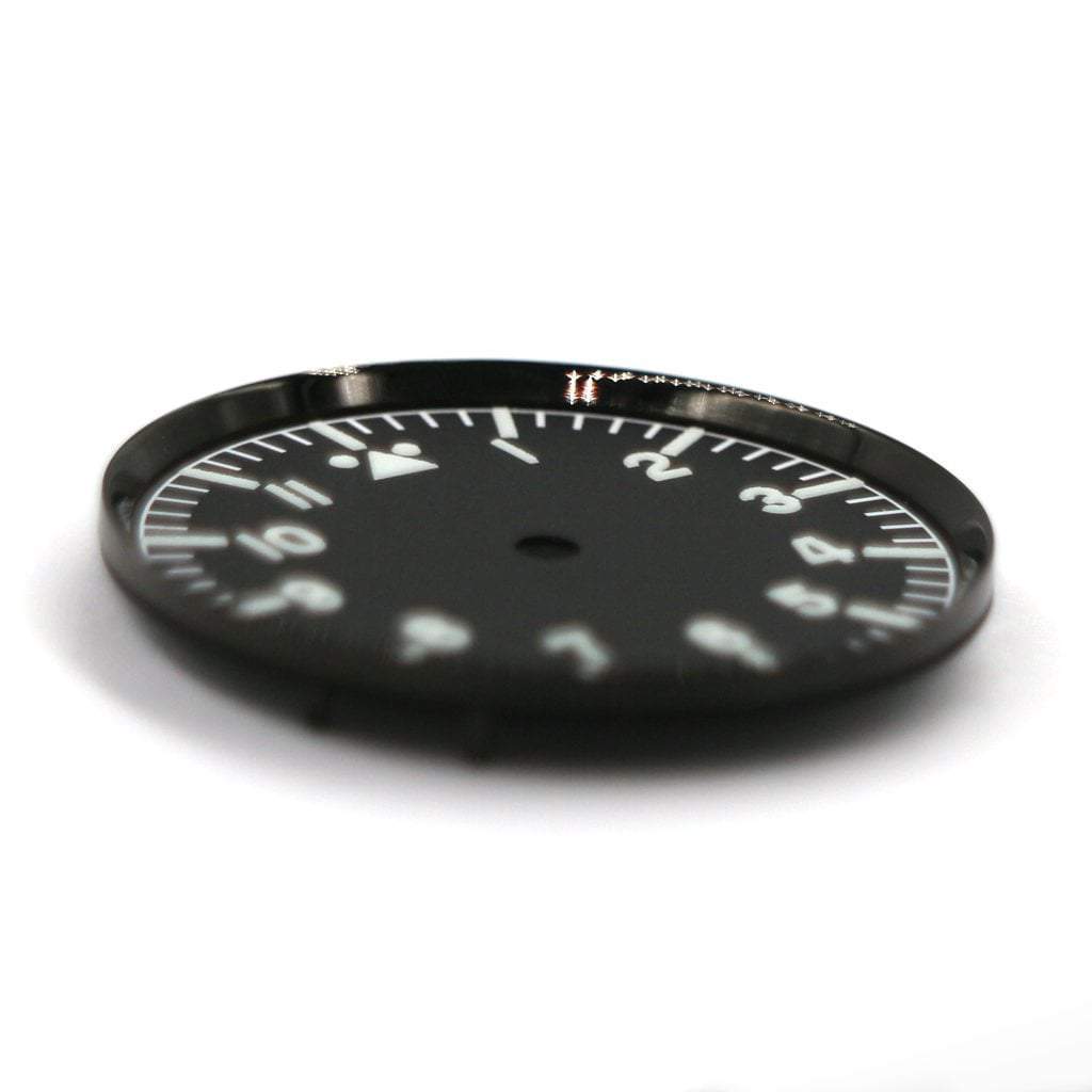 SKX013 Mirror Polished Black Chapter Ring - - - - Lucius Atelier - Swiss Quality Seiko Watch Mod Parts