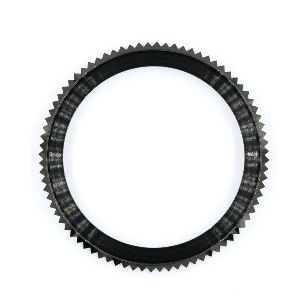 SKX013 The Coin Edge Bezel - Polished (DLC BLACK EDITION) - - - - Lucius Atelier - Swiss Quality Seiko Watch Mod Parts