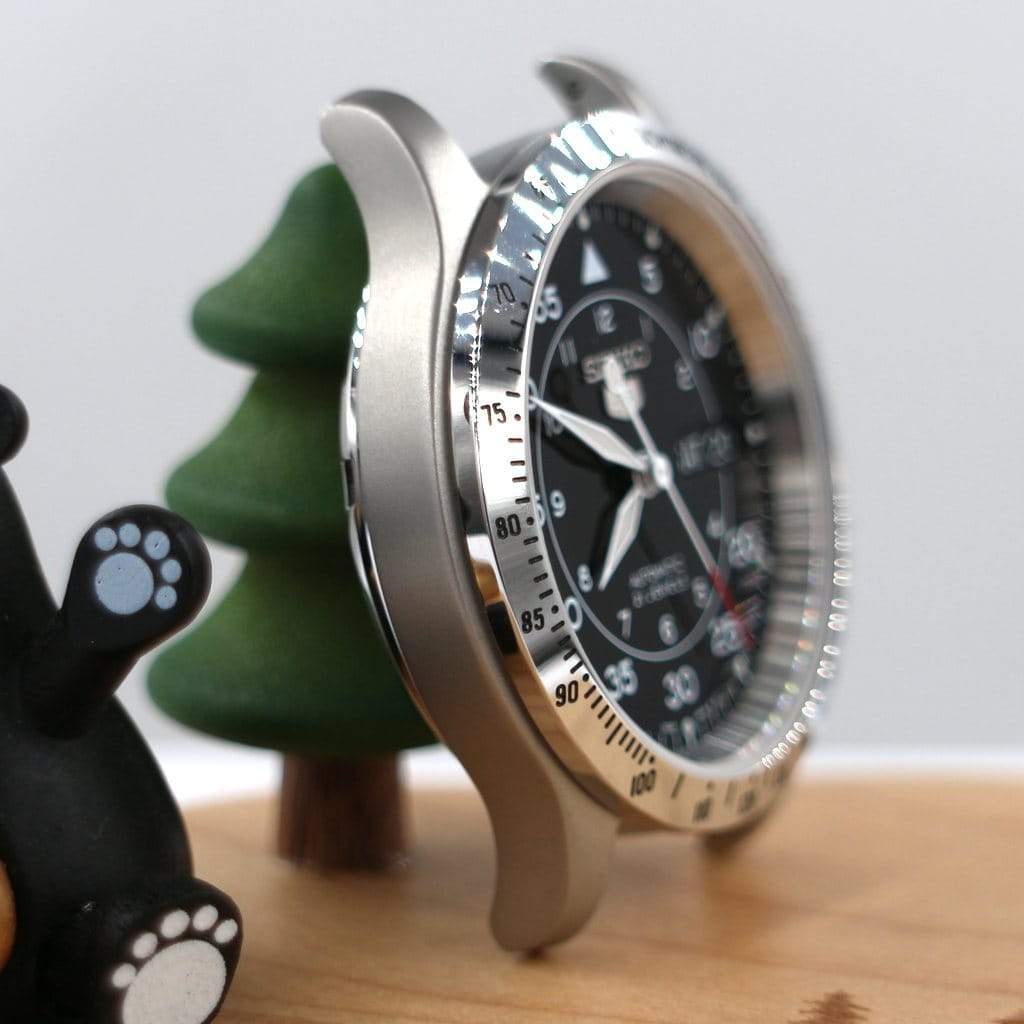 SNK Tachymeter Bezel - Silver - - - - Lucius Atelier - Swiss Quality Seiko Watch Mod Parts