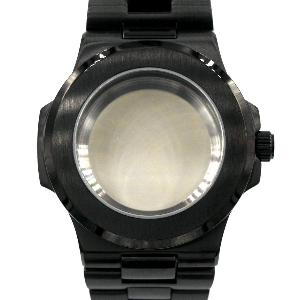 Seikonaut Watch Case (DLC BLACK EDITION) - 40mm - - - - Lucius Atelier - Swiss Quality Seiko Watch Mod Parts