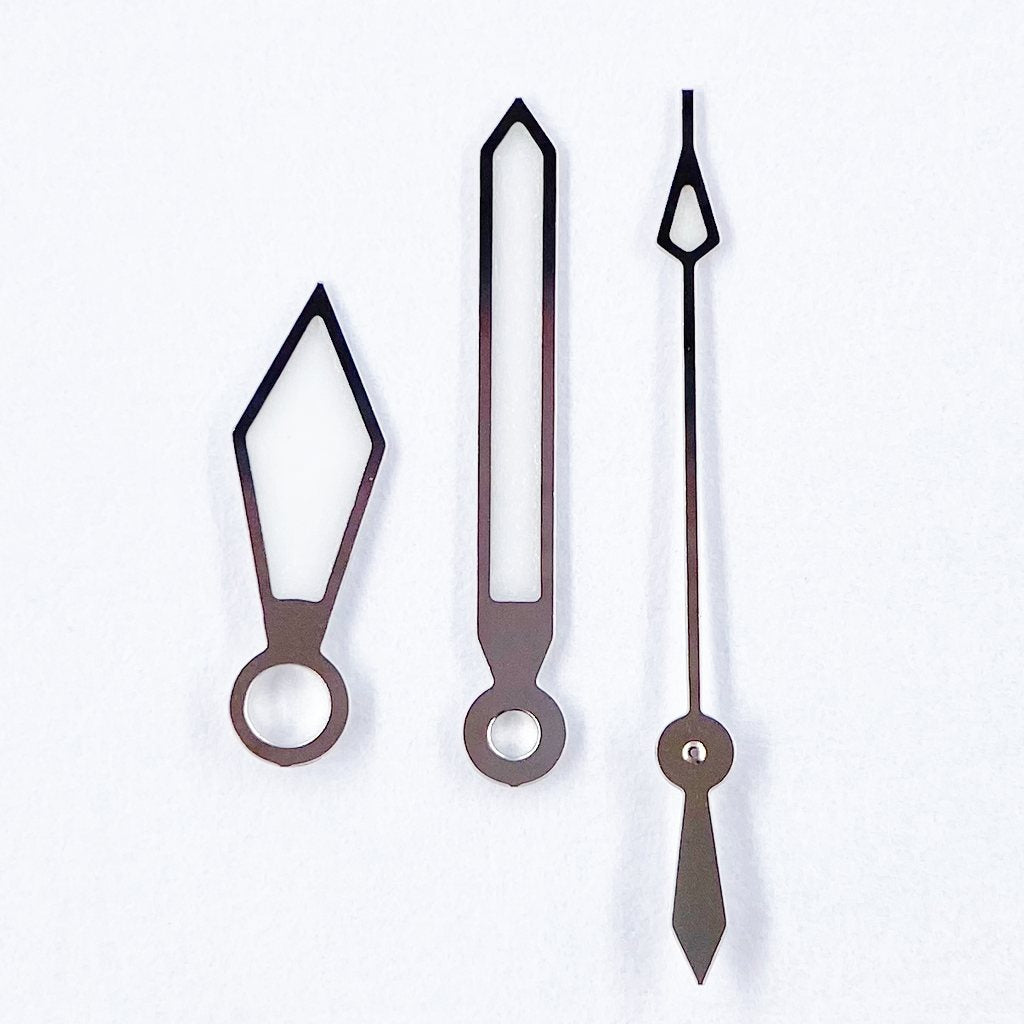 Sword Hands - Polished Silver - BGW9 Grade A - - - Lucius Atelier - Swiss Quality Seiko Watch Mod Parts