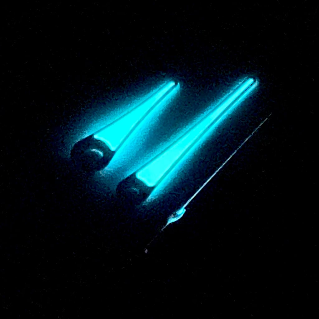 Teardrop Needle Hands - Polished Blue - Luminous - BGW9 Grade A - - - Lucius Atelier - Swiss Quality Seiko Watch Mod Parts