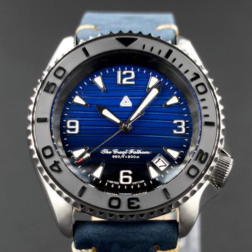 The Great Fathom Dial - Save The Ocean - - - - Lucius Atelier - Swiss Quality Seiko Watch Mod Parts