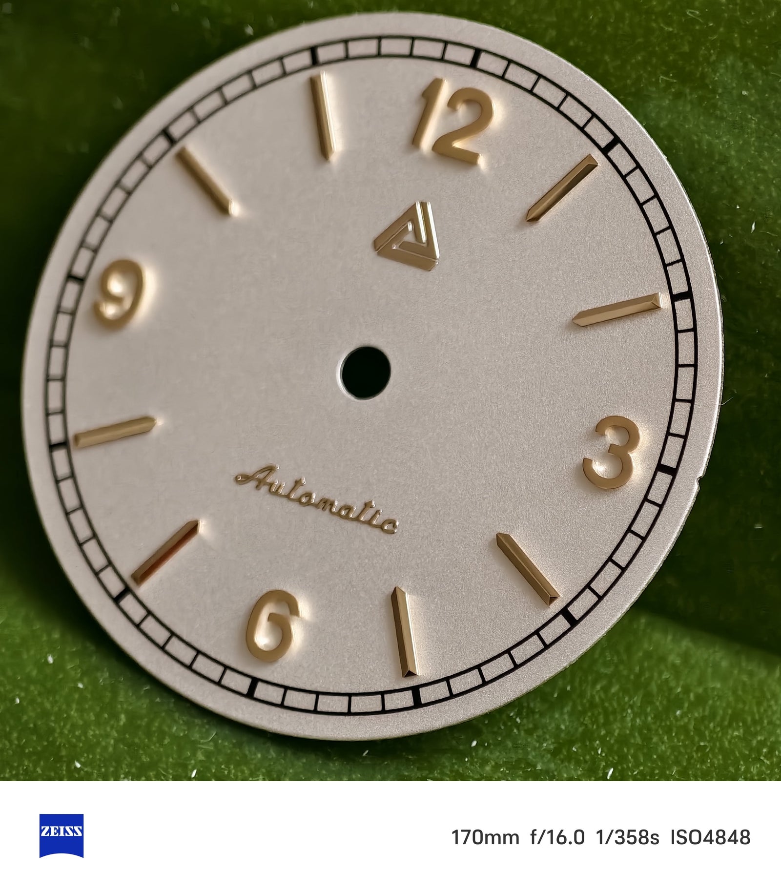 1908 Dial - Yellow Gold Indices (No Date) - - - - Lucius Atelier - Swiss Quality Seiko Watch Mod Parts