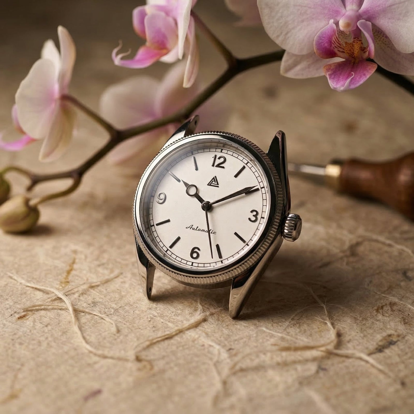 1908 Watch Case - 36mm [ULTRA THIN EDITION / NH34-Ready] - Solid - - - Lucius Atelier - Swiss Quality Seiko Watch Mod Parts