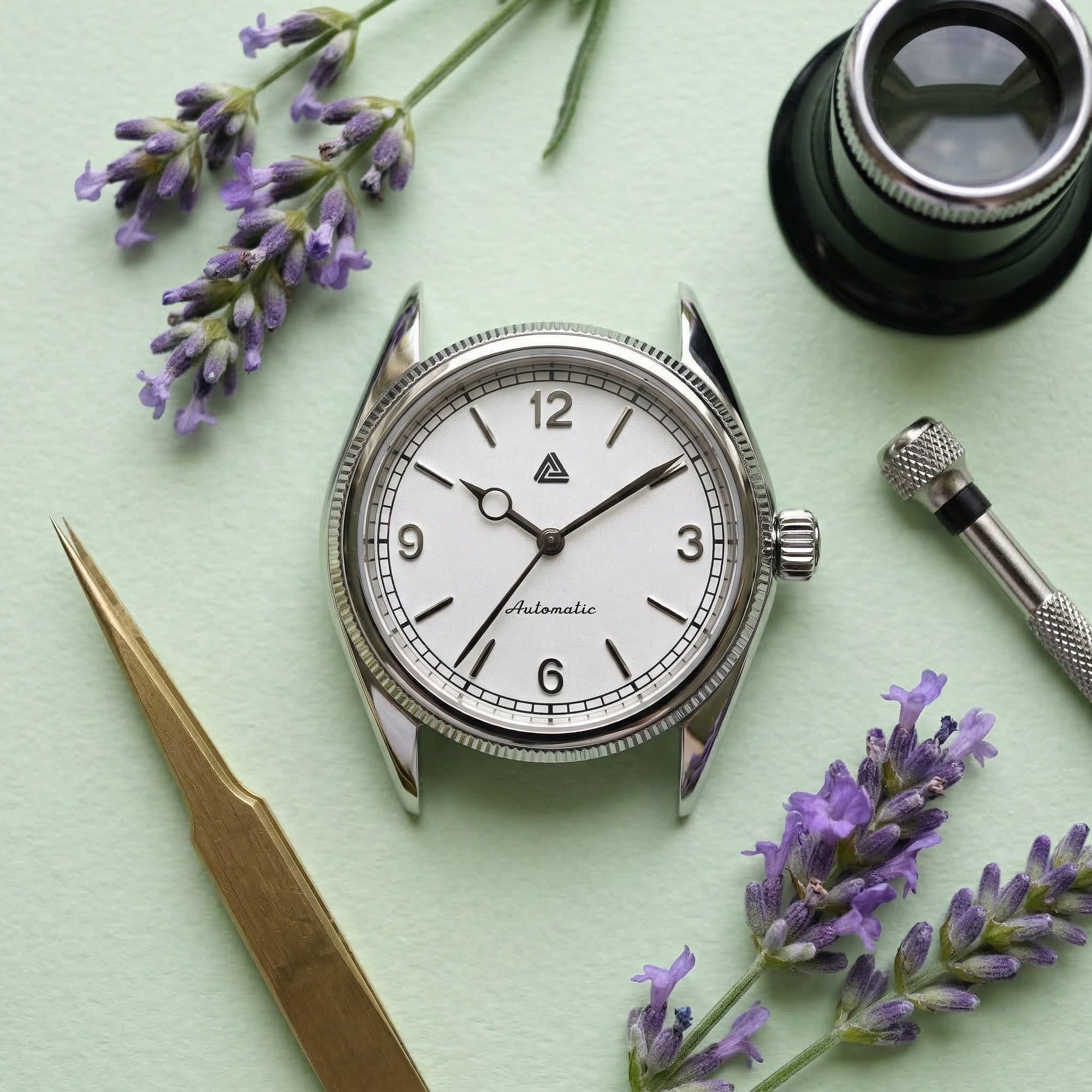 1908 Watch Case 36mm — Ultra Thin NH34 GMT-Ready | Lucius Atelier