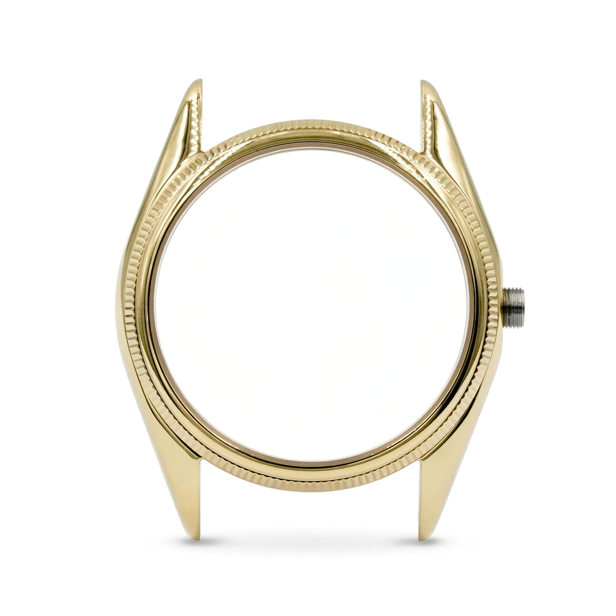 1908 Watch Case - 36mm - Yellow Gold [ULTRA THIN EDITION / NH34-Ready] - Solid - - - Lucius Atelier - Swiss Quality Seiko Watch Mod Parts