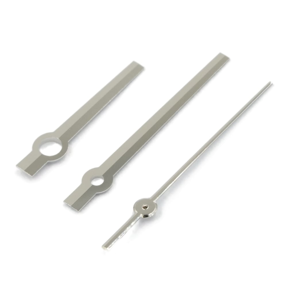 Baton Hands - Polished Silver (President Edition) - - - - Lucius Atelier - Swiss Quality Seiko Watch Mod Parts