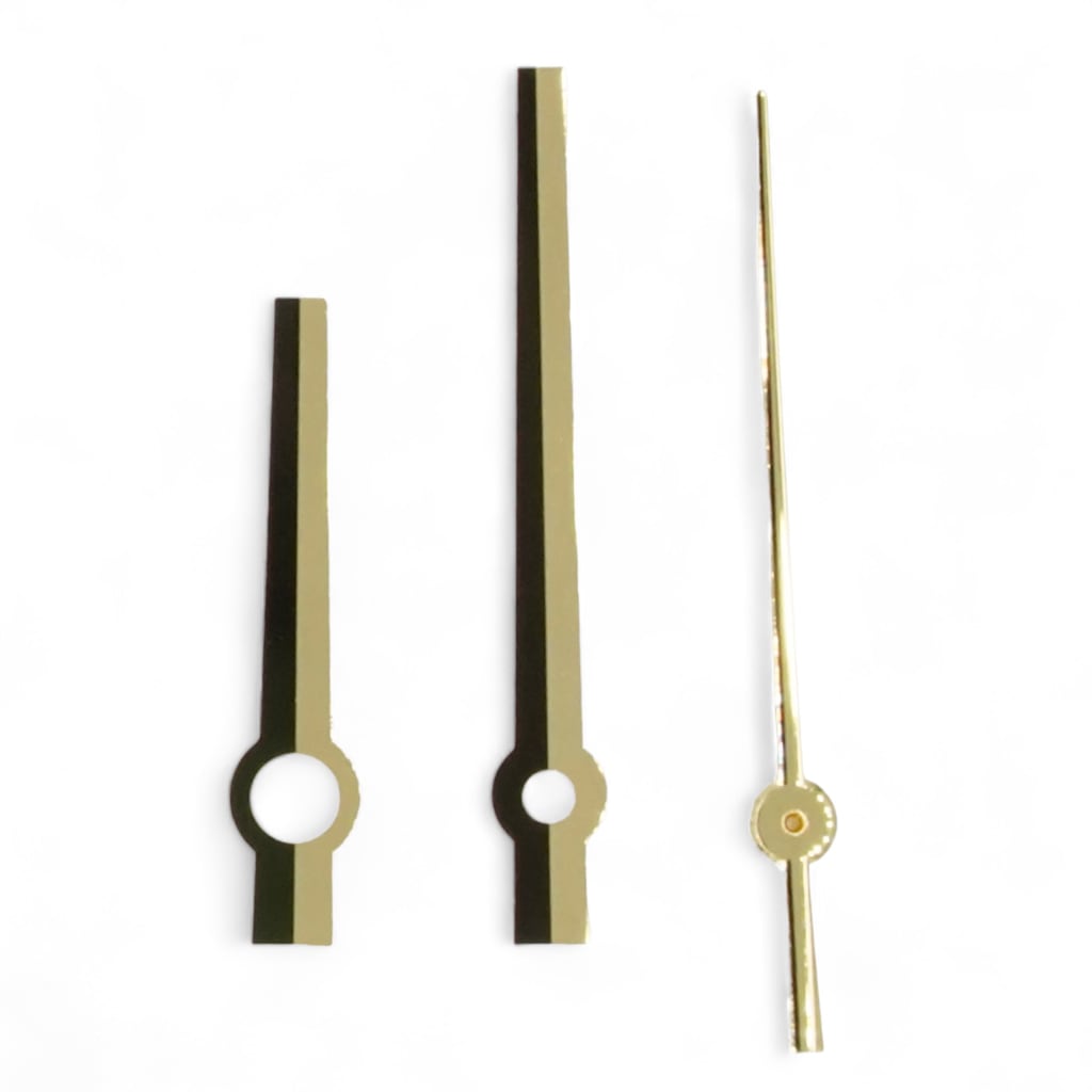 Baton Hands - Polished Yellow Gold (President Edition) - - - - Lucius Atelier - Swiss Quality Seiko Watch Mod Parts