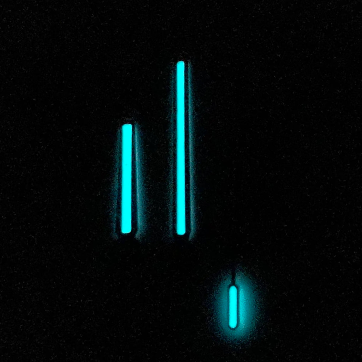 Baton II Hands - Polished Silver - BGW9 Grade A - - - Lucius Atelier - Swiss Quality Seiko Watch Mod Parts