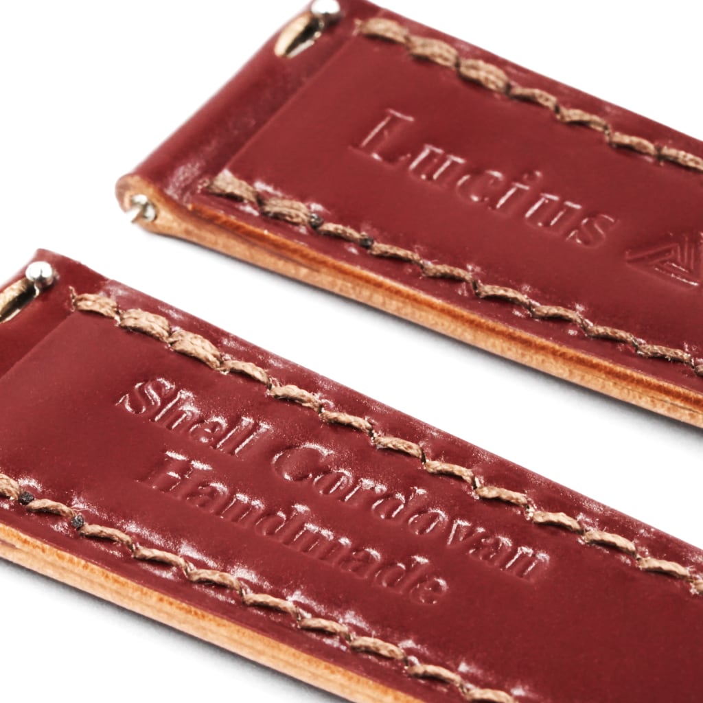 Custom Shell Cordovan Leather Strap - - - - Lucius Atelier - Swiss Quality Seiko Watch Mod Parts
