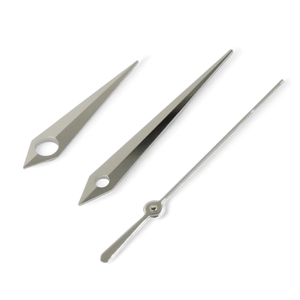 Dauphine Hands - Polished Silver - - - - Lucius Atelier - Swiss Quality Seiko Watch Mod Parts