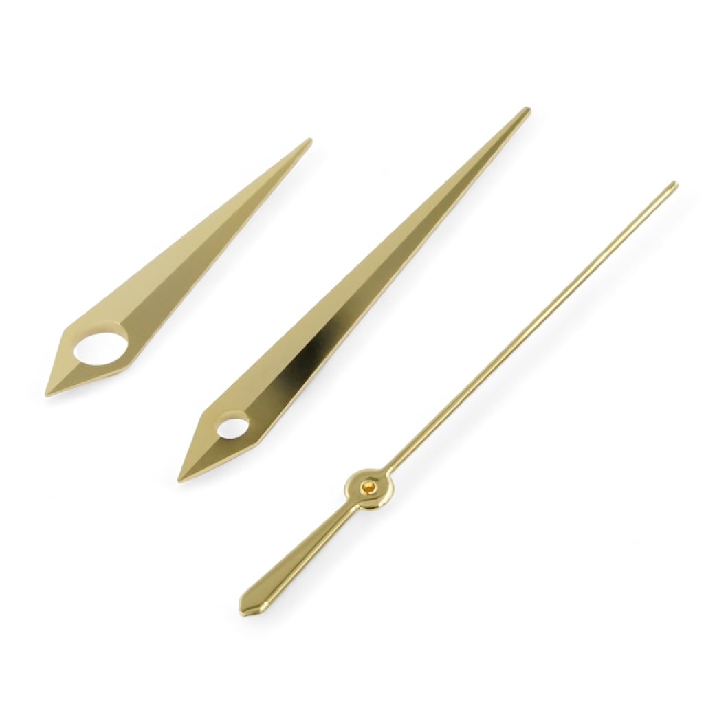 Dauphine Hands - Polished Yellow Gold - - - - Lucius Atelier - Swiss Quality Seiko Watch Mod Parts