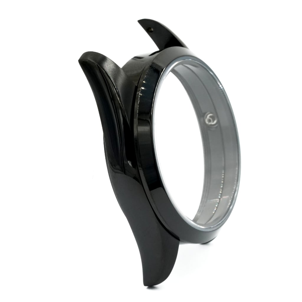 Explorer Watch Case - 36mm [ULTRA THIN DLC BLACK EDITION] - Solid - Coin Edge 6mm - Sterile - Lucius Atelier - Swiss Quality Seiko Watch Mod Parts