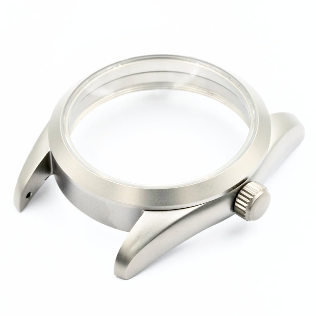 Explorer Watch Case - 36mm [ULTRA THIN EDITION / TITANIUM SANDBLASTED] - - - - Lucius Atelier - Swiss Quality Seiko Watch Mod Parts