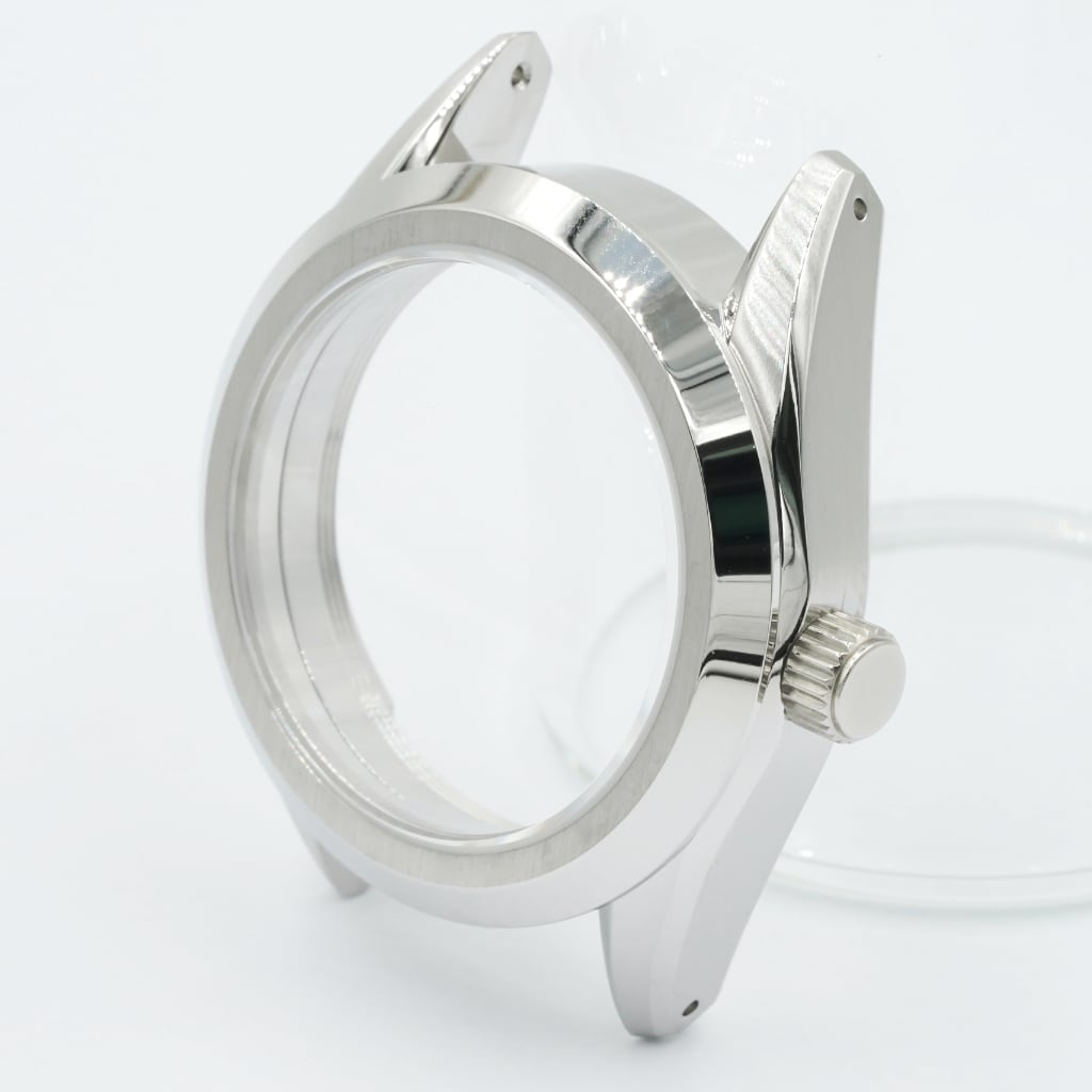 GS Watch Case - 39mm v2 [NH34-Ready] - NH [Solid] - Coin Edge 6mm - No Sign / Plain - Lucius Atelier - Swiss Quality Seiko Watch Mod Parts