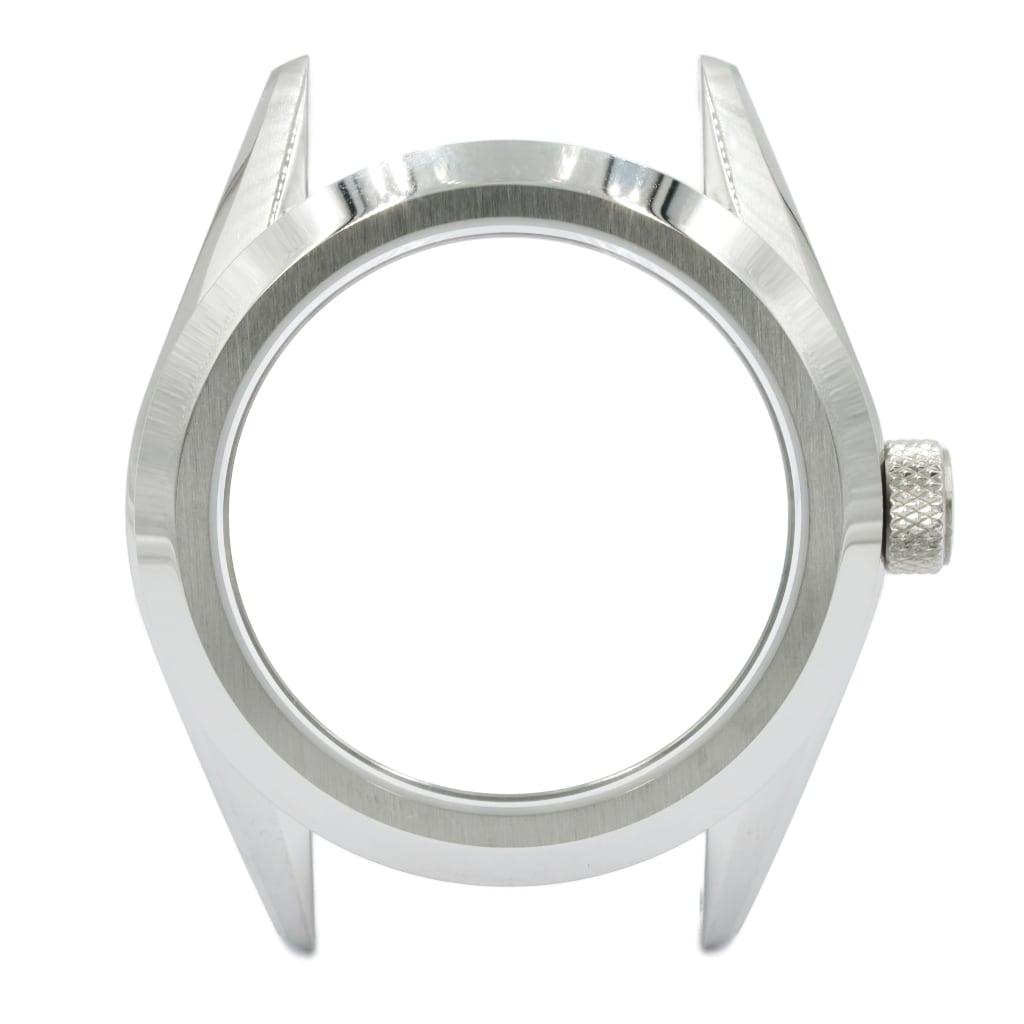 GS Watch Case - 39mm v2 [NH34-Ready] - NH [Solid] - Knurled 7mm - No Sign / Plain - Lucius Atelier - Swiss Quality Seiko Watch Mod Parts