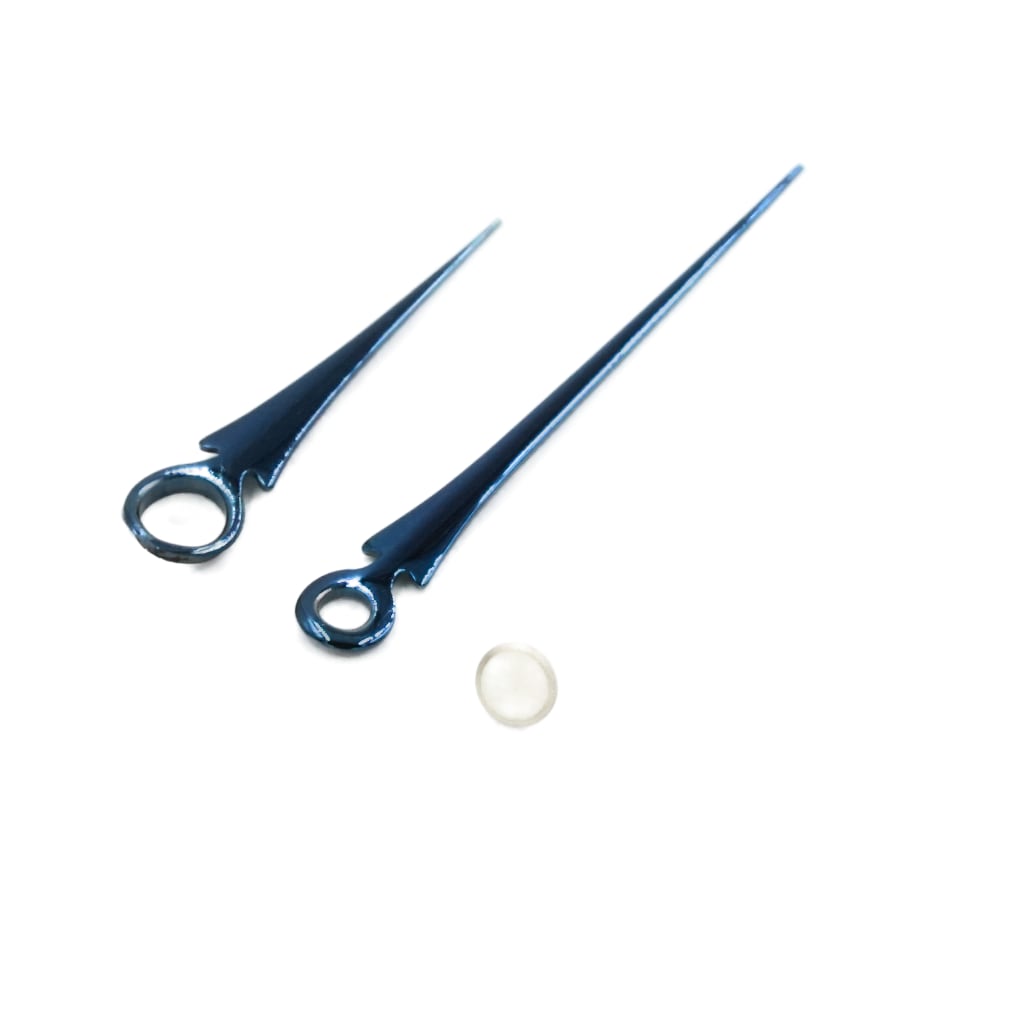 Lance Hands - Blue Heated Steel - - - - Lucius Atelier - Swiss Quality Seiko Watch Mod Parts