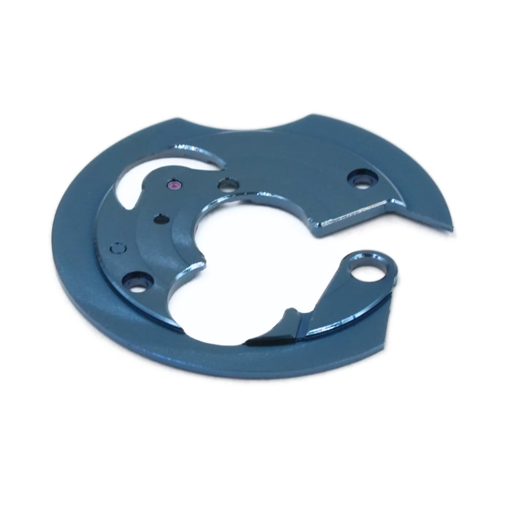 NH Movement Bridge - Côtes de Genève - Circular - Blue - - - - Lucius Atelier - Swiss Quality Seiko Watch Mod Parts