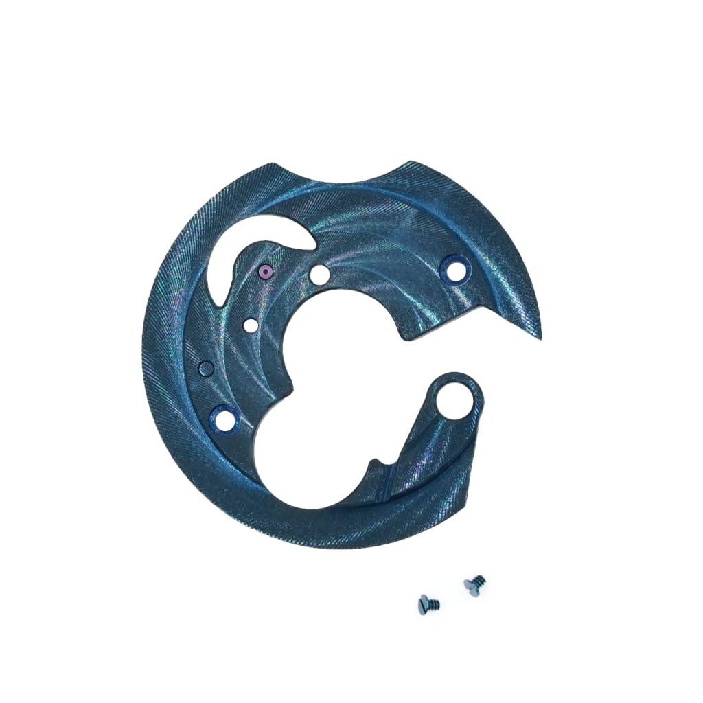 NH Movement Bridge - Côtes de Genève - Circular - Blue - - - - Lucius Atelier - Swiss Quality Seiko Watch Mod Parts