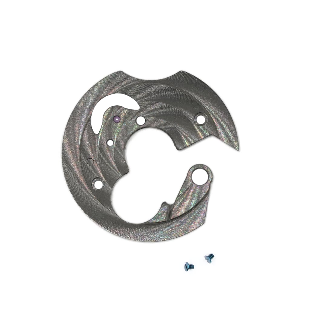 NH Movement Bridge - Côtes de Genève - Circular - Gunmetal - - - - Lucius Atelier - Swiss Quality Seiko Watch Mod Parts
