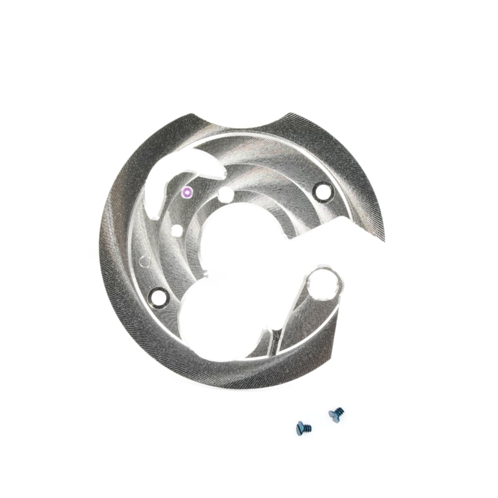 NH Movement Bridge - Côtes de Genève - Circular - Silver - - - - Lucius Atelier - Swiss Quality Seiko Watch Mod Parts