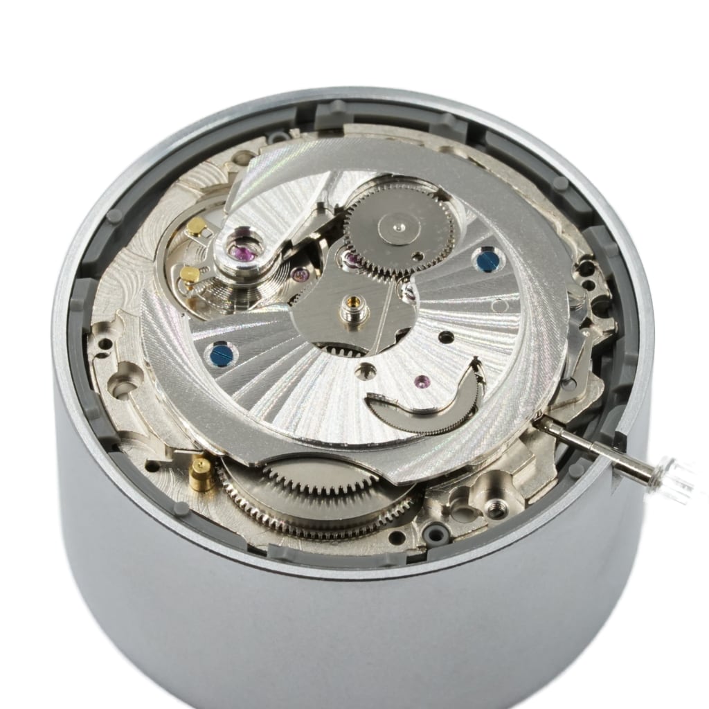 NH Movement Bridge - Côtes de Genève - Spiral Sunburst - Silver - - - - Lucius Atelier - Swiss Quality Seiko Watch Mod Parts