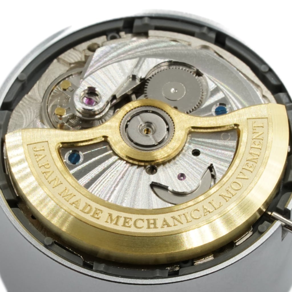 NH Movement Bridge - Côtes de Genève - Spiral Sunburst - Silver - - - - Lucius Atelier - Swiss Quality Seiko Watch Mod Parts