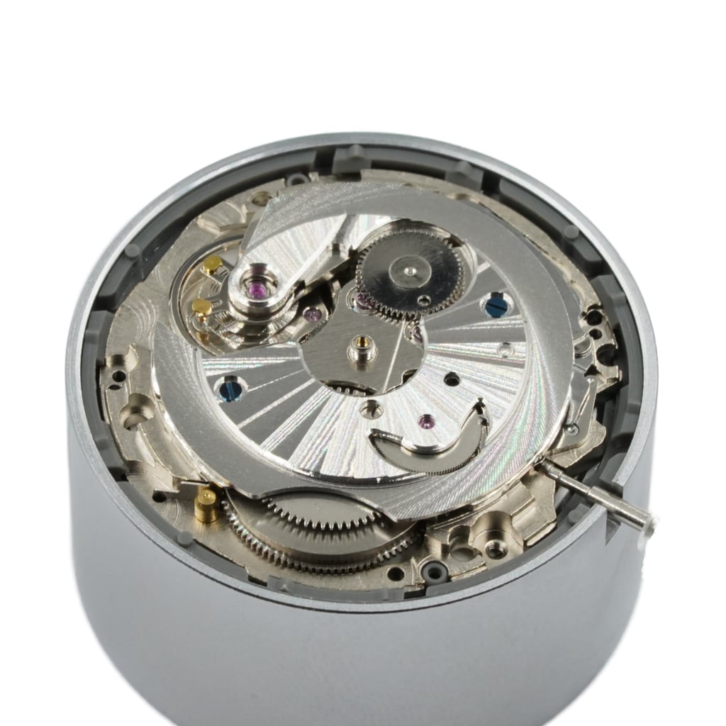 NH Movement Bridge - Côtes de Genève - Sunburst - Silver - - - - Lucius Atelier - Swiss Quality Seiko Watch Mod Parts